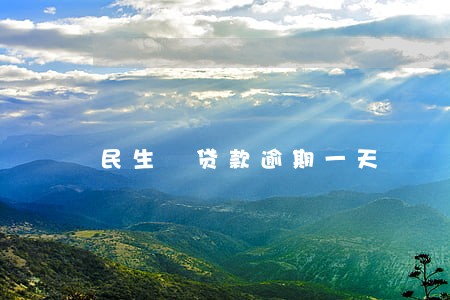 民生 贷款逾期一天 民生 贷款逾期一天